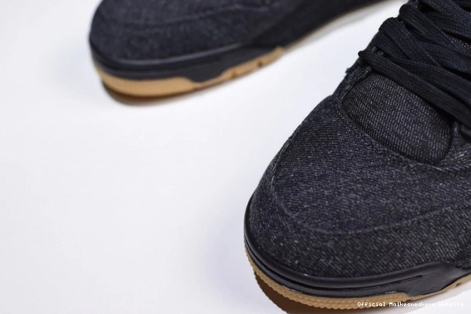 Official Maikesneakers Levi's x AO2571-001 Jordan 4 'black' Air 0629